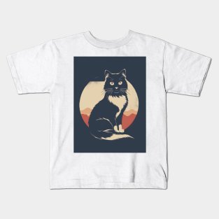 Ragdoll Cat 3 - Japanese Retro Art Kids T-Shirt